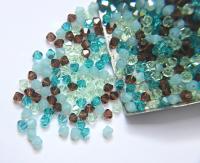 4mm Mediterranean Designer Mixes Swarovski Bicone beads 36/72/144/432/720 Pieces loose beads, mix beads, embroidery materials, craft supply