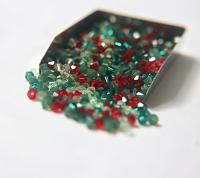 3/4mm Christmas Eve Designer Mixes Swarovski Bicone beads 36/72/144/432/720 Pieces loose beads, mix beads, embroidery materials, craft bead