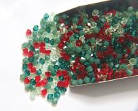 3/4mm Christmas Eve Designer Mixes Swarovski Bicone beads 36/72/144/432/720 Pieces loose beads, mix beads, embroidery materials, craft bead