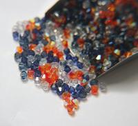 4mm Blue Tangerine Designer Mixes Swarovski Bicone beads 36/72/144/432/720 Pieces loose beads, mix beads, embroidery materials, craft