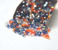 4mm Blue Tangerine Designer Mixes Swarovski Bicone beads 36/72/144/432/720 Pieces loose beads, mix beads, embroidery materials, craft
