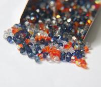 4mm Blue Tangerine Designer Mixes Swarovski Bicone beads 36/72/144/432/720 Pieces loose beads, mix beads, embroidery materials, craft
