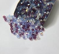 3/4 mm Pleasant Purple Mixes Swarovski Bicone beads 36/72/144/432/720 Pieces loose beads, mix beads, embroidery materials, craft supplies