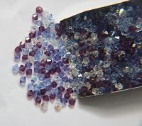 3/4 mm Pleasant Purple Mixes Swarovski Bicone beads 36/72/144/432/720 Pieces loose beads, mix beads, embroidery materials, craft supplies