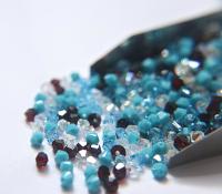 4mm Turquoise Sunset Designer Mixes Swarovski Bicone beads 36/72/144/432/720 Pieces loose beads, mix beads, embroidery materials, craft