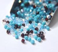 4mm Turquoise Sunset Designer Mixes Swarovski Bicone beads 36/72/144/432/720 Pieces loose beads, mix beads, embroidery materials, craft