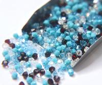 4mm Turquoise Sunset Designer Mixes Swarovski Bicone beads 36/72/144/432/720 Pieces loose beads, mix beads, embroidery materials, craft