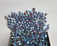 4mm Dark Mocca 2X Aurore Boreale Swarovski Bicone Cuts beads AB 36/72/144/432/720 Pieces embellishment couture, embroidery materials