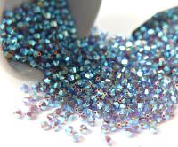 4mm Dark Mocca 2X Aurore Boreale Swarovski Bicone Cuts beads AB 36/72/144/432/720 Pieces embellishment couture, embroidery materials