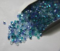 3/4 mm Tropical Breeze Designer Mixes Swarovski Bicone beads 36/72/144/432/720 Pieces loose beads mix beads, embroidery materials, decor