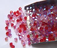 4mm Valentines Crystal Designer Mixes Swarovski Bicone beads 36/72/144/432/720 Pieces loose beads, mix beads, embroidery materials, craft