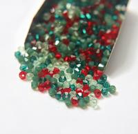 3/4mm Christmas Eve Designer Mixes Swarovski Bicone beads 36/72/144/432/720 Pieces loose beads, mix beads, embroidery materials, craft bead