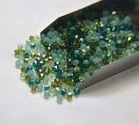 4mm Green Tea Designer Mixes Swarovski Bicone beads 36/72/144/432/720 Pieces loose beads, mix beads, embroidery materials, craft supplies