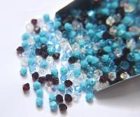 4mm Turquoise Sunset Designer Mixes Swarovski Bicone beads 36/72/144/432/720 Pieces loose beads, mix beads, embroidery materials, craft