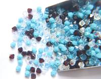 4mm Turquoise Sunset Designer Mixes Swarovski Bicone beads 36/72/144/432/720 Pieces loose beads, mix beads, embroidery materials, craft
