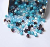 4mm Turquoise Sunset Designer Mixes Swarovski Bicone beads 36/72/144/432/720 Pieces loose beads, mix beads, embroidery materials, craft