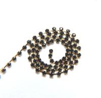 10 SS Swarovski Rhinestone Cup Chain in Mocca 2.8mm Made in Austria 0.5/1/2/5 Meters vintage findings / jewelry making / premium findings