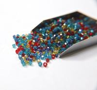 4mm Mystic Blue Designer Mixes Swarovski Bicone beads 36/72/144/432/720 Pieces loose beads, mix beads, embroidery materials, craft supplies