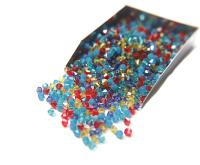 4mm Mystic Blue Designer Mixes Swarovski Bicone beads 36/72/144/432/720 Pieces loose beads, mix beads, embroidery materials, craft supplies