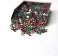 4mm Rosy Green Designer Mixes Swarovski Bicone beads 36/72/144/432/720 Pieces loose beads, mix beads, embroidery materials, craft supplies