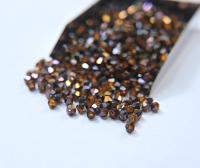 4mm Topaz Metallic Blue Swarovski Bicone Cuts Beads 36/72/144/432/720 Pieces jewelry making, loose beads