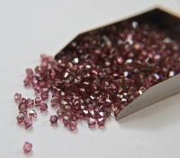 4mm Light Rose Satin Swarovski Bicone Cuts Beads 36/72/144/432/720 Pieces jewelry making, loose beads, embroidery materials, craft supply