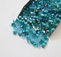 5mm Breeze Blue Designer Mixes Swarovski Bicone beads 12/36/72/144/432/720 Pieces jewelry making, embroidery materials, mix beads, craft