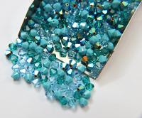 5mm Breeze Blue Designer Mixes Swarovski Bicone beads 12/36/72/144/432/720 Pieces jewelry making, embroidery materials, mix beads, craft