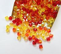 5mm Teleflora Designer Mixes Swarovski Bicone bead 12/36/72/144/432/720 Pieces jewelry making, embroidery materials, mix beads, craft supply