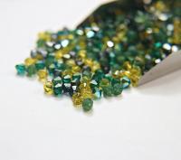 5mm Green Gems Designer Mixes Swarovski Bicone beads 12/36/72/144/432/720 Pieces jewelry making, embroidery materials, mix beads