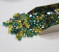 5mm Green Gems Designer Mixes Swarovski Bicone beads 12/36/72/144/432/720 Pieces jewelry making, embroidery materials, mix beads