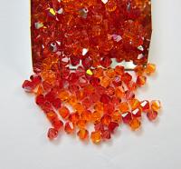 5mm Gulf Fritillary Designer Mixes Swarovski Bicone bead 12/36/72/144/432/720 Pieces jewelry making, embroidery materials, mix beads, craft