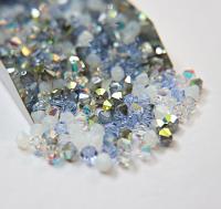 5mm Palos Verdes Blue Designer Mixes Swarovski Bicone beads 12/36/72/144/432/720 Pieces jewelry making, embroidery materials, mix beads