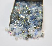5mm Palos Verdes Blue Designer Mixes Swarovski Bicone beads 12/36/72/144/432/720 Pieces jewelry making, embroidery materials, mix beads