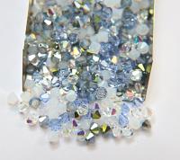 5mm Palos Verdes Blue Designer Mixes Swarovski Bicone beads 12/36/72/144/432/720 Pieces jewelry making, embroidery materials, mix beads
