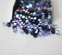 5mm Blue Lily Designer Mixes Swarovski Bicone beads 12/36/72/144/432/720 Pieces jewelry making embroidery materials, mix beads, craft supply