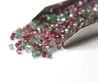 4mm Rosy Green Designer Mixes Swarovski Bicone beads 36/72/144/432/720 Pieces loose beads, mix beads, embroidery materials, craft supplies