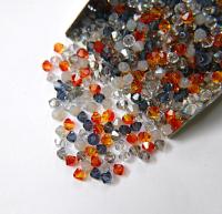 4mm Dusky Sky Designer Mixes Swarovski Bicone beads 36/72/144/432/720 Pieces loose beads, mix beads, embroidery materials, craft supplies