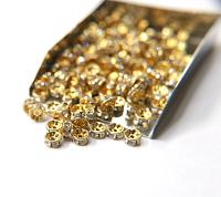 Swarovski Spacer Rondelle (77506) 6mm 6/12/36/72/144 pieces Metal findings, vintage components, jewelry making, craft supplies, decorations