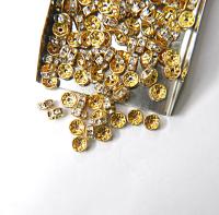 Swarovski Spacer Rondelle (77506) 6mm 6/12/36/72/144 pieces Metal findings, vintage components, jewelry making, craft supplies, decorations