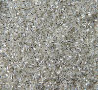 15/0 Miyuki Hex Cuts in color Crystal Silver Lined Japanese Beads 10/20/50/100 Grams embroidery materials, beading supplies