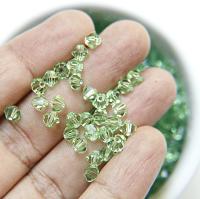 4/5mm Peridot Swarovski Bicone beads 12/36/72/144/432/720 Pieces Made in Austria rare beads, craft supplies, embroidery materials, premium
