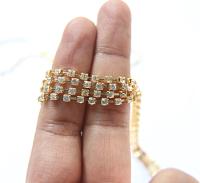 10/12 SS Swarovski Cup Chain in Crystal Xillion 3mm Made in Austria 0.5/1/2/5 Meters strass chains embroidery materials, wedding decorations