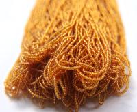 11/0 Czech Seed Bead Transparent Topaz 1/5/25/50/100 Full hanks Preciosa Ornella loose beads, mix beads, embroidery materials, craft supply