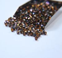 4mm Topaz Metallic Blue Swarovski Bicone Cuts Beads 36/72/144/432/720 Pieces jewelry making, loose beads