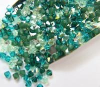 5mm Emerald Palace Designer Mixes Swarovski Bicone beads 12/36/72/144/432/720 Pieces jewelry making, embroidery materials, mix beads