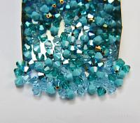 5mm Breeze Blue Designer Mixes Swarovski Bicone beads 12/36/72/144/432/720 Pieces jewelry making, embroidery materials, mix beads, craft