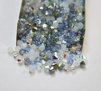 5mm Palos Verdes Blue Designer Mixes Swarovski Bicone beads 12/36/72/144/432/720 Pieces jewelry making, embroidery materials, mix beads