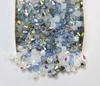 5mm Palos Verdes Blue Designer Mixes Swarovski Bicone beads 12/36/72/144/432/720 Pieces jewelry making, embroidery materials, mix beads