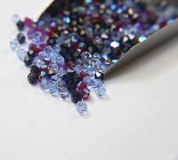 5mm Blue Lily Designer Mixes Swarovski Bicone beads 12/36/72/144/432/720 Pieces jewelry making embroidery materials, mix beads, craft supply